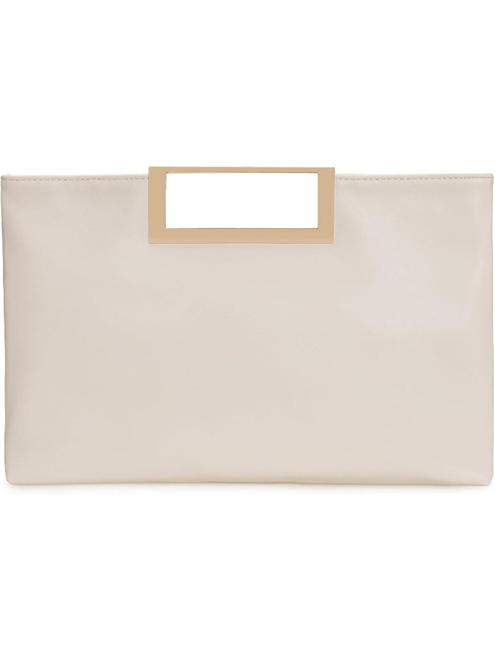 Women's Cream PU leather Evening Clutch Handbag Stylish Convertible Purse